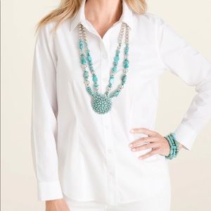 CHICO’S Classic No Iron Shirt